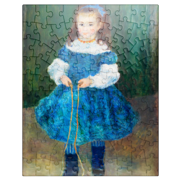 puzzleplate Girl with a Jump Rope (Portrait of Delphine Legrand) 1876 by Pierre-Auguste Renoir 100 Jigsaw Puzzle
