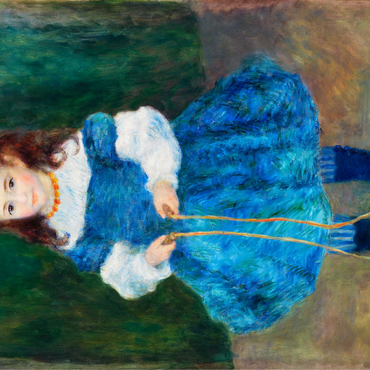 Girl with a Jump Rope (Portrait of Delphine Legrand) 1876 by Pierre-Auguste Renoir 100 Jigsaw Puzzle 3D Modell