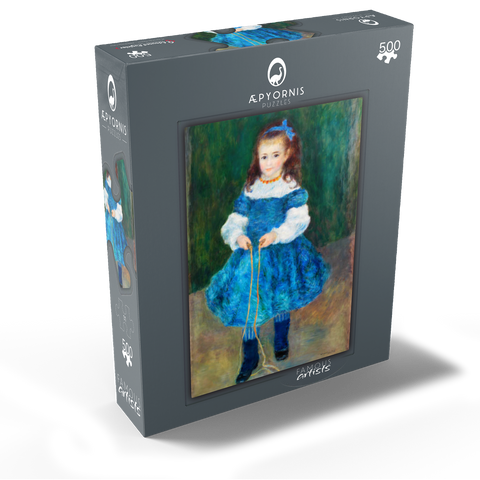 Girl with a Jump Rope (Portrait of Delphine Legrand) 1876 by Pierre-Auguste Renoir 500 Jigsaw Puzzle box view1