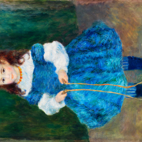 Girl with a Jump Rope (Portrait of Delphine Legrand) 1876 by Pierre-Auguste Renoir 500 Jigsaw Puzzle 3D Modell