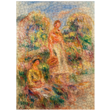 puzzleplate Standing Woman and Seated Woman in a Landscape Une femme debout et une femme assise dans un paysage 1919 by Pierre-Auguste Renoir 500 Jigsaw Puzzle