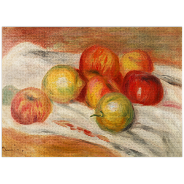 puzzleplate Apples, Orange, and Lemon (Pommes, oranges et citrons) (1911) by Pierre-Auguste Renoir 1000 Jigsaw Puzzle