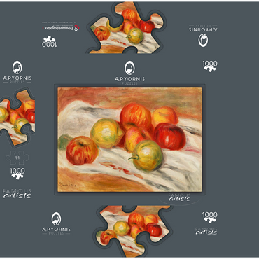 Apples, Orange, and Lemon (Pommes, oranges et citrons) (1911) by Pierre-Auguste Renoir 1000 Jigsaw Puzzle box 3D Modell