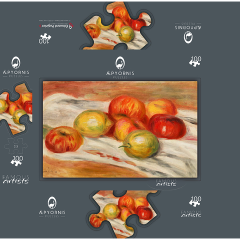 Apples Orange and Lemon (Pommes oranges et citrons) 1911 by Pierre-Auguste Renoir 100 Jigsaw Puzzle box 3D Modell