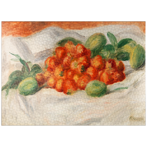 puzzleplate Strawberries and Almonds (Fraises et amandes) (1897) by Pierre-Auguste Renoir 1000 Jigsaw Puzzle