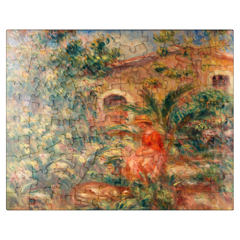 puzzleplate Farmhouse (La Ferme) 1917 by Pierre-Auguste Renoir 100 Jigsaw Puzzle