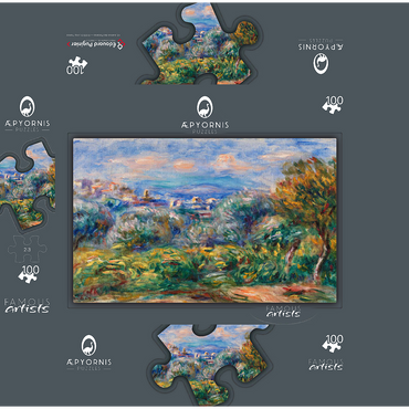 Landscape (Paysage) 1917 by Pierre-Auguste Renoir 100 Jigsaw Puzzle box 3D Modell