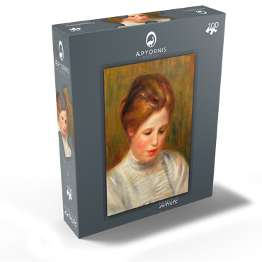 Head (Tête) Etude de brodeuse 1904 by Pierre-Auguste Renoir 100 Jigsaw Puzzle box view1