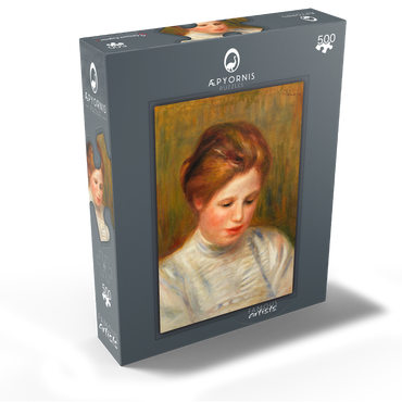 Head (Tête) Etude de brodeuse 1904 by Pierre-Auguste Renoir 500 Jigsaw Puzzle box view1
