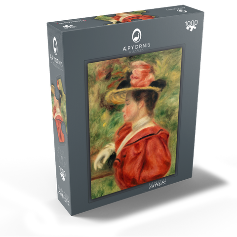 Woman with Glove (Femme au gant) (1893-1895) by Pierre-Auguste Renoir 1000 Jigsaw Puzzle box view1