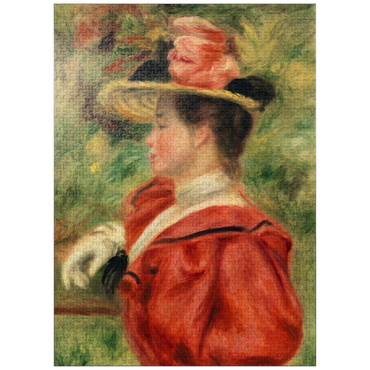 puzzleplate Woman with Glove (Femme au gant) (1893-1895) by Pierre-Auguste Renoir 1000 Jigsaw Puzzle