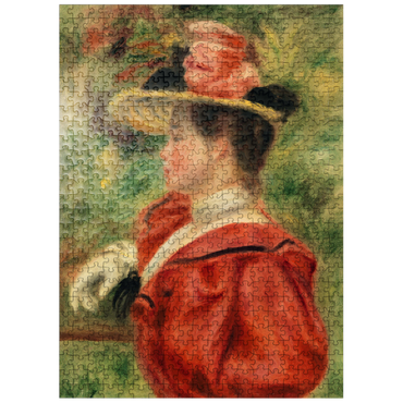 puzzleplate Woman with Glove (Femme au gant) 1893-1895 by Pierre-Auguste Renoir 500 Jigsaw Puzzle
