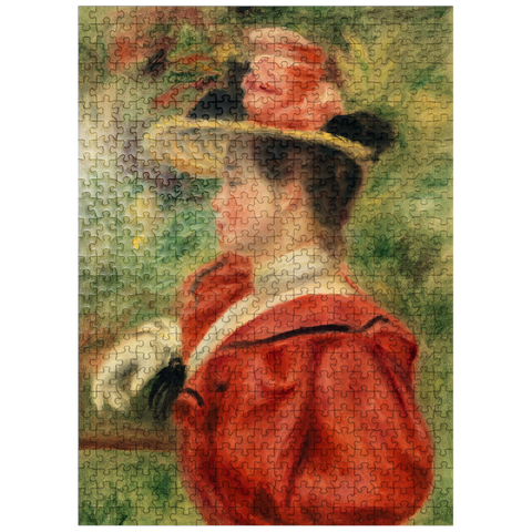 puzzleplate Woman with Glove (Femme au gant) 1893-1895 by Pierre-Auguste Renoir 500 Jigsaw Puzzle