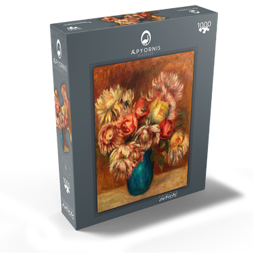 Flowers in a Green Vase (Fleurs dans un vase vert) (1912) by Pierre-Auguste Renoir 1000 Jigsaw Puzzle box view1