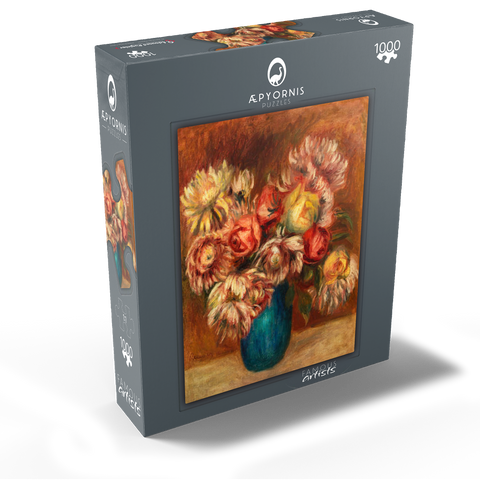 Flowers in a Green Vase (Fleurs dans un vase vert) (1912) by Pierre-Auguste Renoir 1000 Jigsaw Puzzle box view1