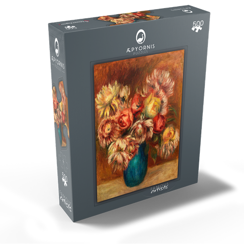 Flowers in a Green Vase (Fleurs dans un vase vert) 1912 by Pierre-Auguste Renoir 500 Jigsaw Puzzle box view1