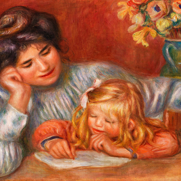Writing Lesson (La Leçon d'écriture) (1905) by Pierre-Auguste Renoir 1000 Jigsaw Puzzle 3D Modell