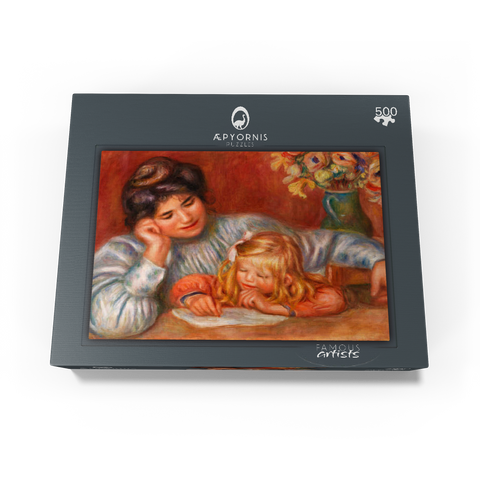 Writing Lesson (La Leçon décriture) 1905 by Pierre-Auguste Renoir 500 Jigsaw Puzzle box view1