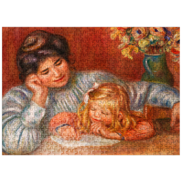 puzzleplate Writing Lesson (La Leçon décriture) 1905 by Pierre-Auguste Renoir 500 Jigsaw Puzzle