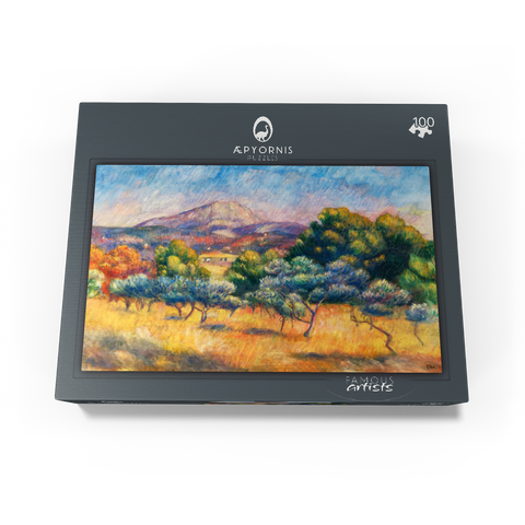 Montagne Sainte-Victoire (Paysage) 1889 by Pierre-Auguste Renoir 100 Jigsaw Puzzle box view1
