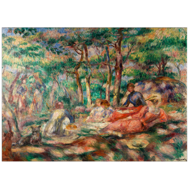 puzzleplate Picnic (Le Déjeuner sur l'herbe) (1893) by Pierre-Auguste Renoir 1000 Jigsaw Puzzle