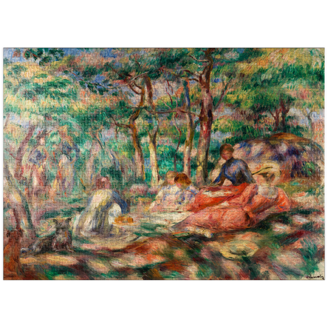 puzzleplate Picnic (Le Déjeuner sur l'herbe) (1893) by Pierre-Auguste Renoir 1000 Jigsaw Puzzle