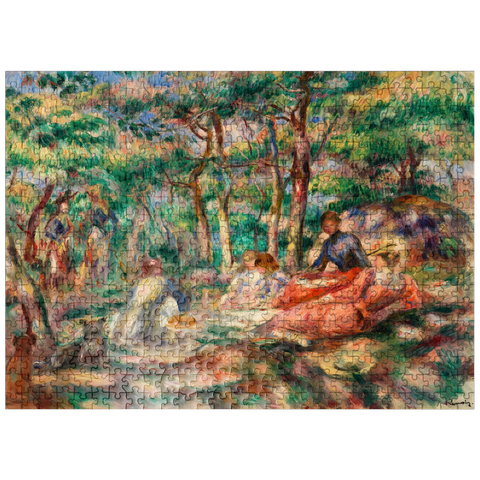 puzzleplate Picnic (Le Déjeuner sur lherbe) 1893 by Pierre-Auguste Renoir 500 Jigsaw Puzzle