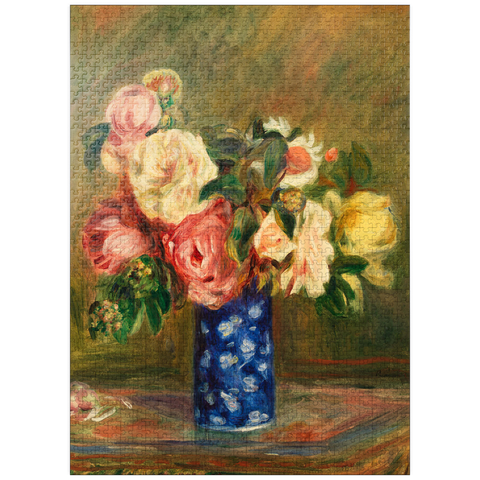 puzzleplate Bouquet of Roses (Le Bouquet de roses) (1882) by Pierre-Auguste Renoir 1000 Jigsaw Puzzle