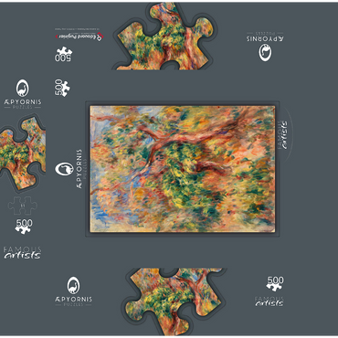 Landscape (Paysage) 1916 by Pierre-Auguste Renoir 500 Jigsaw Puzzle box 3D Modell