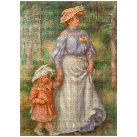 puzzleplate Promenade (La Promenade) (1906) by Pierre-Auguste Renoir 1000 Jigsaw Puzzle