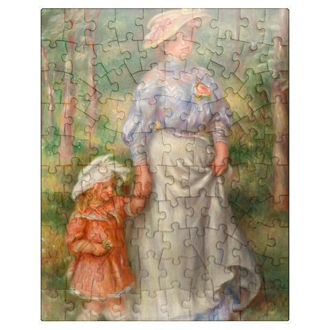 puzzleplate Promenade (La Promenade) 1906 by Pierre-Auguste Renoir 100 Jigsaw Puzzle