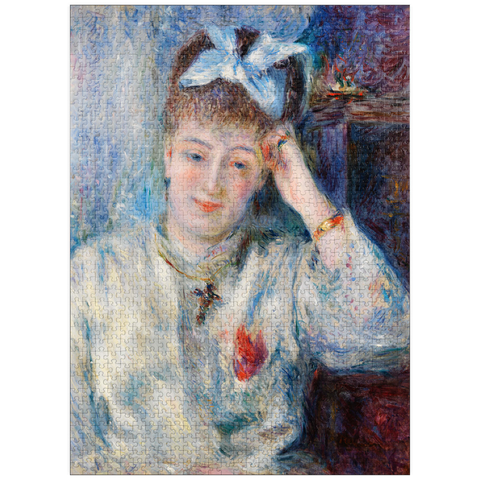 puzzleplate Portrait of Mademoiselle Marie Murer (Portrait de Mademoiselle Marie Murer) (1877) by Pierre-Auguste Renoir 1000 Jigsaw Puzzle