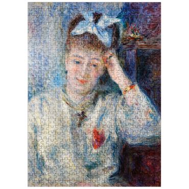 puzzleplate Portrait of Mademoiselle Marie Murer (Portrait de Mademoiselle Marie Murer) 1877 by Pierre-Auguste Renoir 500 Jigsaw Puzzle