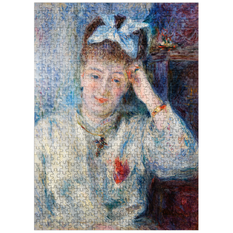 puzzleplate Portrait of Mademoiselle Marie Murer (Portrait de Mademoiselle Marie Murer) 1877 by Pierre-Auguste Renoir 500 Jigsaw Puzzle