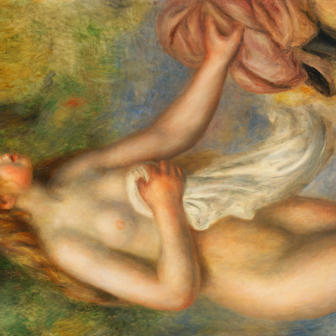 Bather (Baigneuse) 1895 by Pierre-Auguste Renoir 500 Jigsaw Puzzle 3D Modell