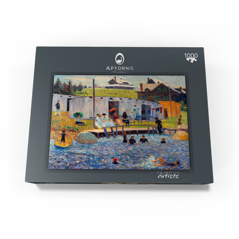 The Bathing Hour, Chester, Nova Scotia (1910) by William James Glackens 1000 Jigsaw Puzzle box view1