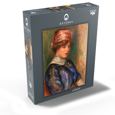 Young Woman in Blue, Bust (Jeune femme en corsage bleu, buste) (1911) by Pierre-Auguste Renoir 1000 Jigsaw Puzzle box view1