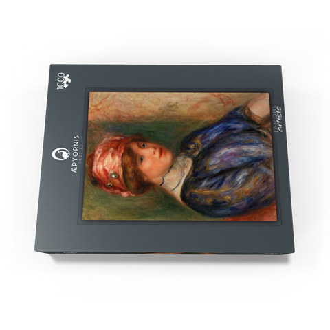Young Woman in Blue, Bust (Jeune femme en corsage bleu, buste) (1911) by Pierre-Auguste Renoir 1000 Jigsaw Puzzle box view1