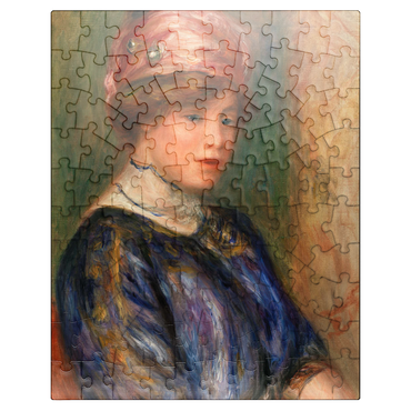 puzzleplate Young Woman in Blue Bust (Jeune femme en corsage bleu buste) 1911 by Pierre-Auguste Renoir 100 Jigsaw Puzzle