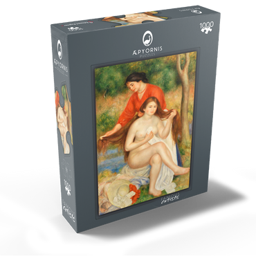 Bather and Maid (La Toilette de la baigneuse) (1900-1901) by Pierre-Auguste Renoir 1000 Jigsaw Puzzle box view1