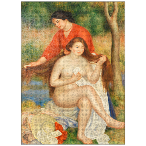 puzzleplate Bather and Maid (La Toilette de la baigneuse) (1900-1901) by Pierre-Auguste Renoir 1000 Jigsaw Puzzle
