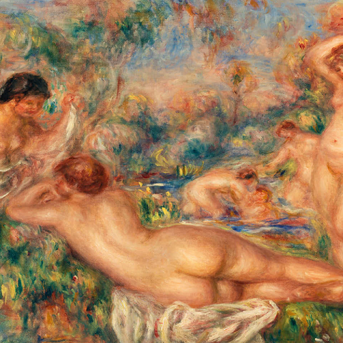 Bathers (Baigneuses) 1918 by Pierre-Auguste Renoir 100 Jigsaw Puzzle 3D Modell