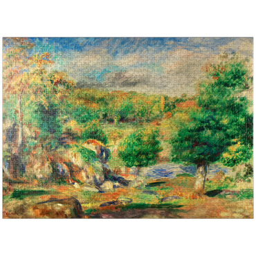 puzzleplate Chestnut Trees, Pont-Aven (Châtaigniers, Pont-Aven) (1892) by Pierre-Auguste Renoir 1000 Jigsaw Puzzle