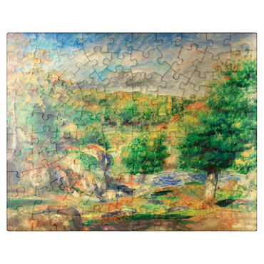 puzzleplate Chestnut Trees Pont-Aven (Châtaigniers Pont-Aven) 1892 by Pierre-Auguste Renoir 100 Jigsaw Puzzle