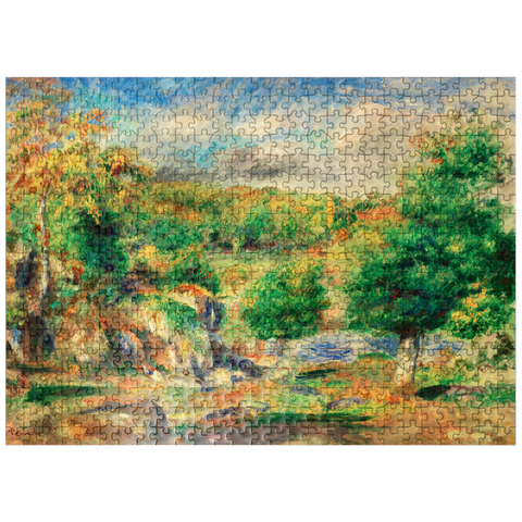 puzzleplate Chestnut Trees Pont-Aven (Châtaigniers Pont-Aven) 1892 by Pierre-Auguste Renoir 500 Jigsaw Puzzle