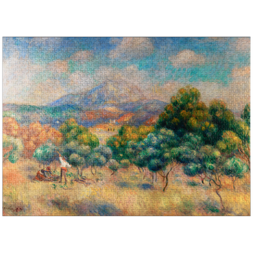 puzzleplate Mount of Sainte-Victoire (1888-1889) by Pierre-Auguste Renoir 1000 Jigsaw Puzzle