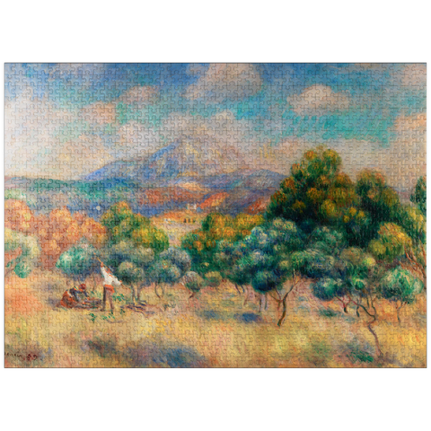 puzzleplate Mount of Sainte-Victoire (1888-1889) by Pierre-Auguste Renoir 1000 Jigsaw Puzzle