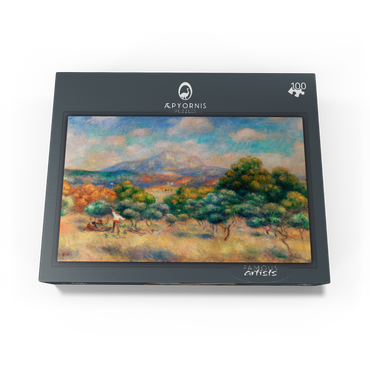 Mount of Sainte-Victoire 1888-1889 by Pierre-Auguste Renoir 100 Jigsaw Puzzle box view1