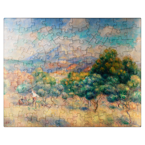 puzzleplate Mount of Sainte-Victoire 1888-1889 by Pierre-Auguste Renoir 100 Jigsaw Puzzle