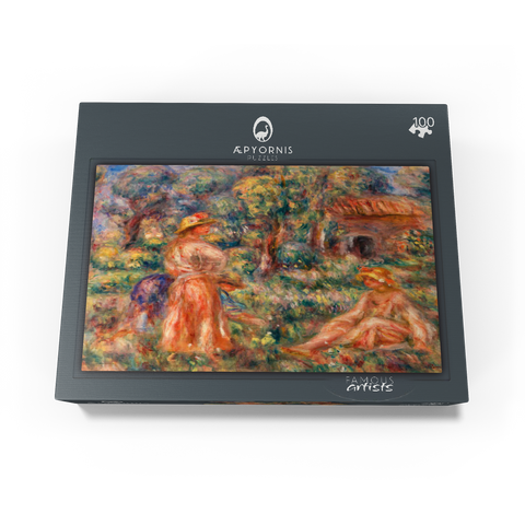 Girls in a Landscape (Jeunes filles dans un paysage) 1918 by Pierre-Auguste Renoir 100 Jigsaw Puzzle box view1
